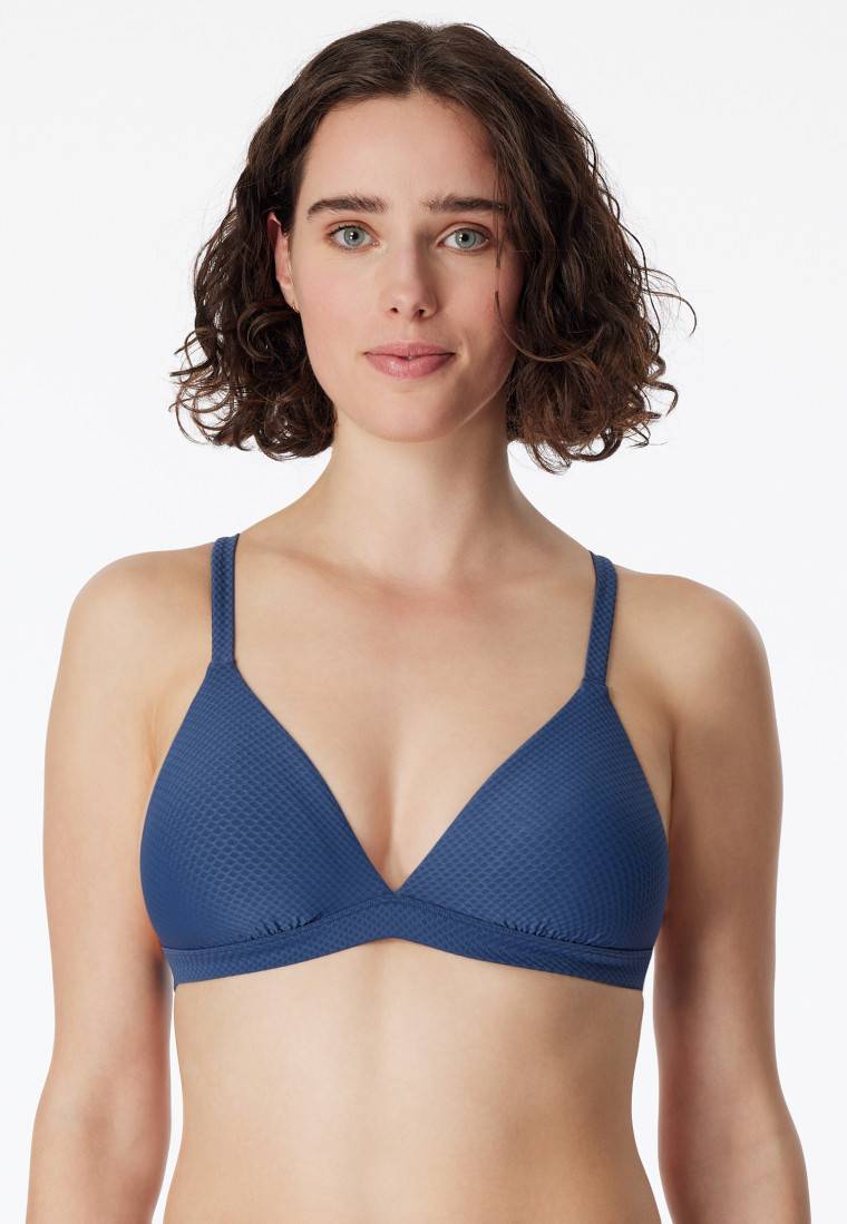 Schiesser Bikini Triangel-Top herausnehmbare Pads variable Träger blau - Aqua Mix & Match Zeitbegrenzte Promotion