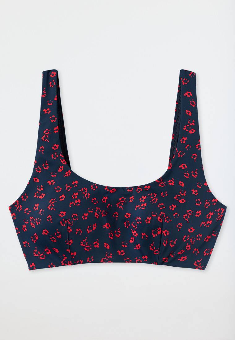 Schiesser Bikini Bustier-Top herausnehmbare Pads multicolor - Aqua Mix & Match Bis zu 50% Rabatt