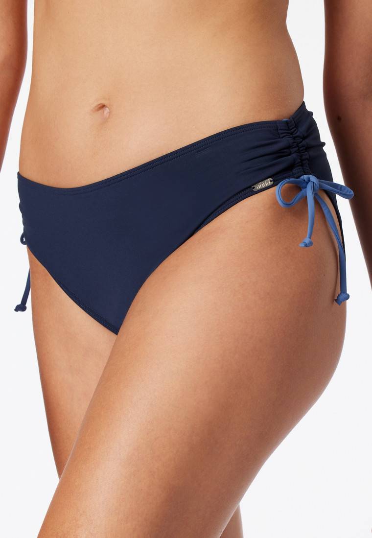 Schiesser Bandeau Bügel-Bikini Softcups variable Träger Midi-Slip verstellbare Seiten nachtblau - Ocean Swim Bis zu 60% Rabatt
