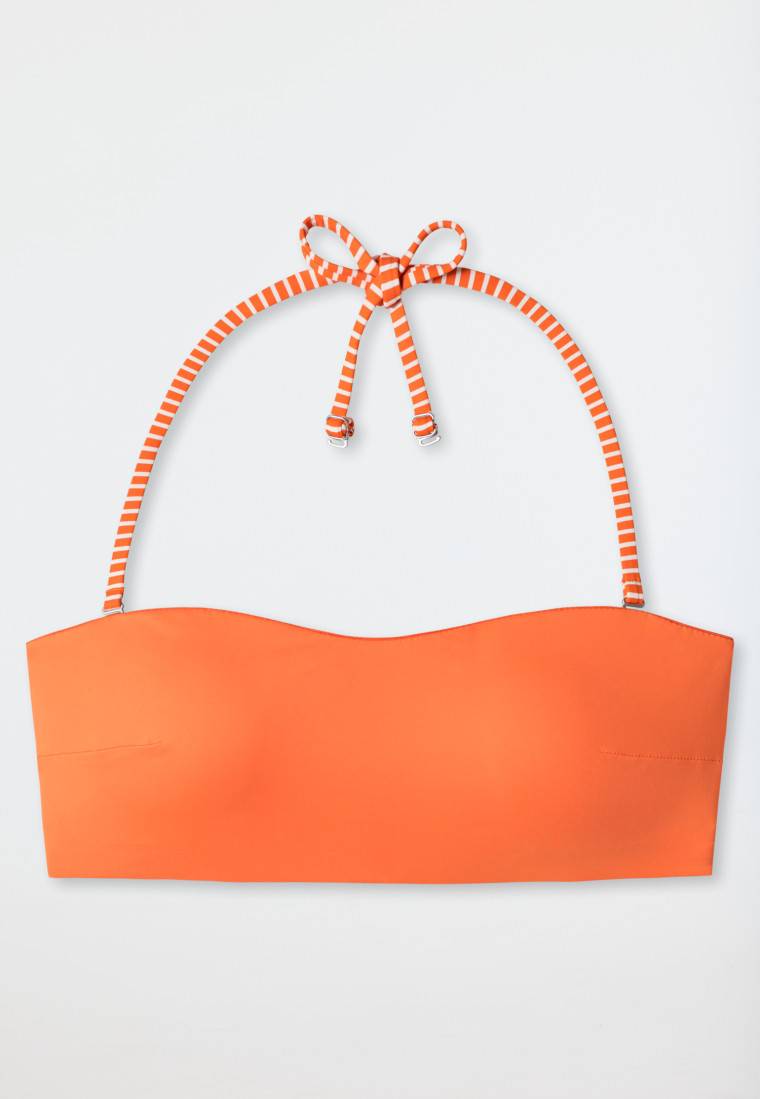 Schiesser Bandeau Bikini-Top gefüttert Softcups variable Träger orange - Mix & Match Reflections Discount Store für neue Produkte