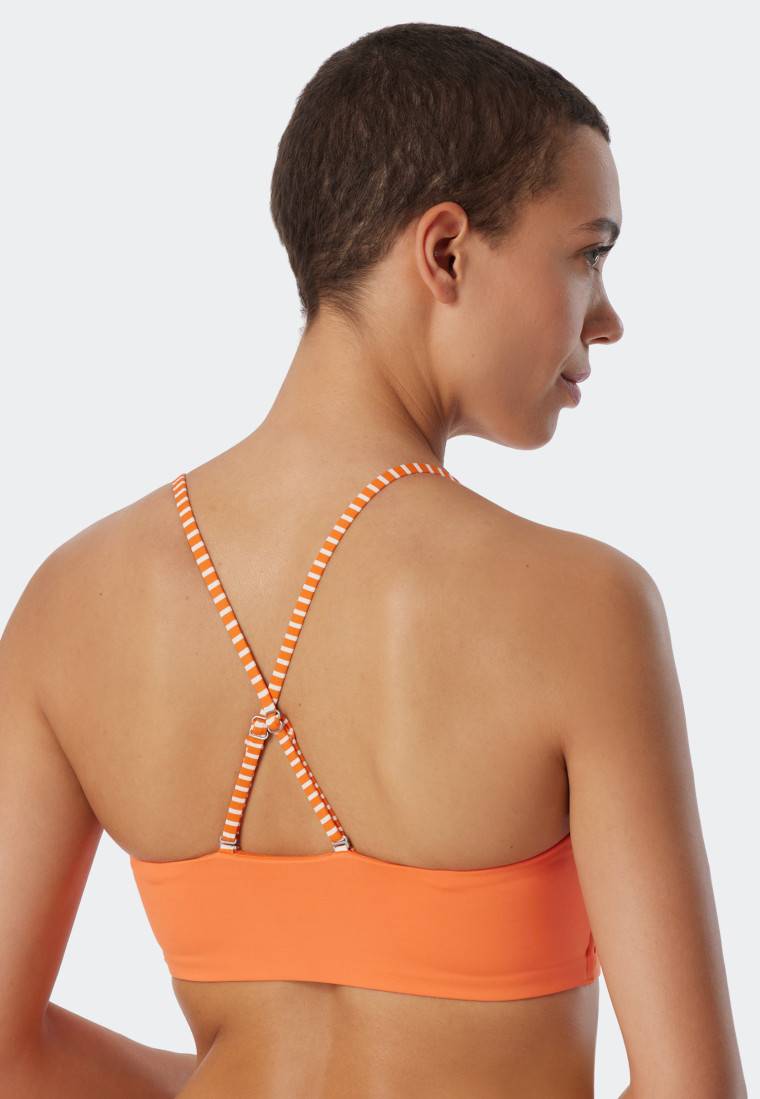 Schiesser Bandeau Bikini-Top gefüttert Softcups variable Träger orange - Mix & Match Reflections Discount Store für neue Produkte