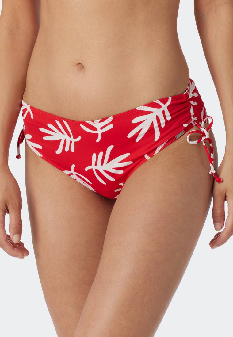 Schiesser Midi-Bikinislip verstellbare Seitenhöhen Korallen rot - Mix & Match Coral Life Clearance-Verkauf