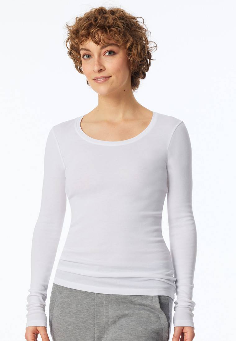 Schiesser Shirt langarm weiß - Revival Berta Black Friday Preise