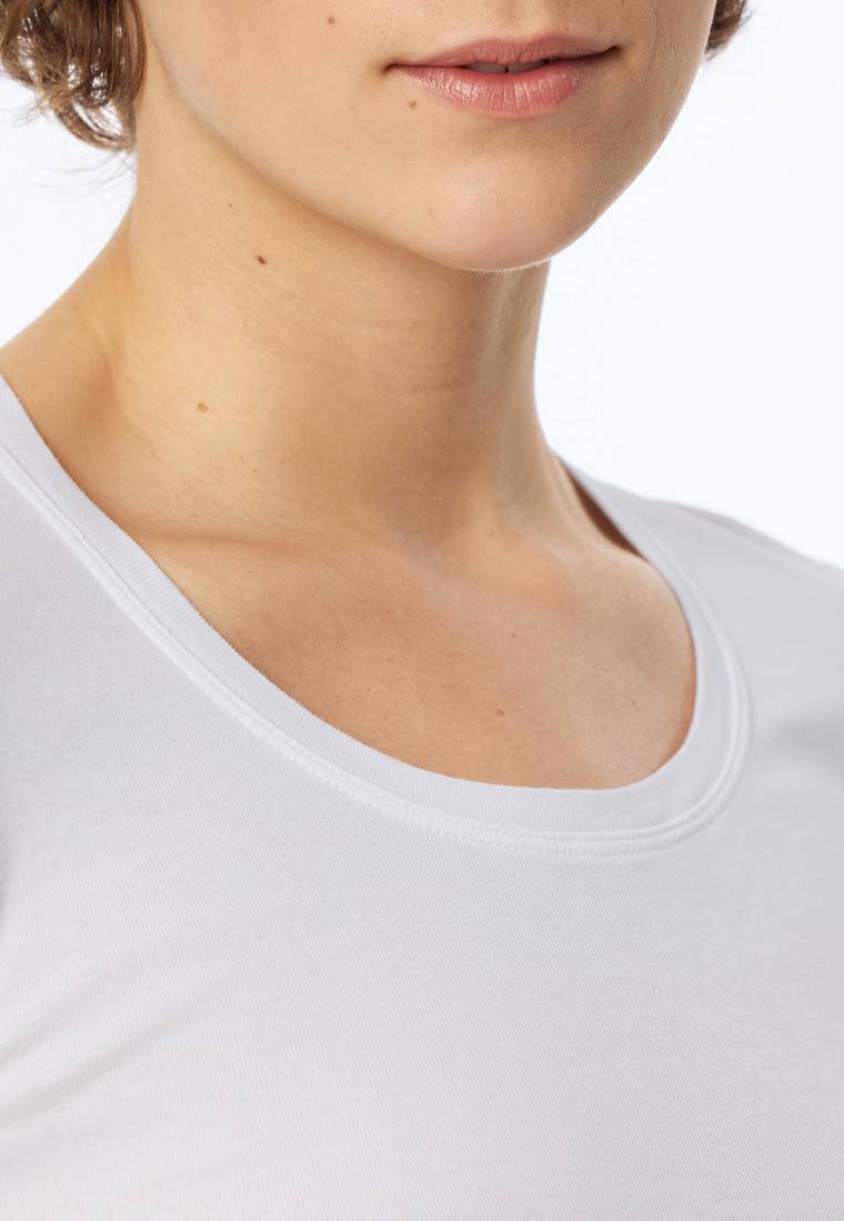 Schiesser Shirt kurzarm weiß - Revival Berta Outlet