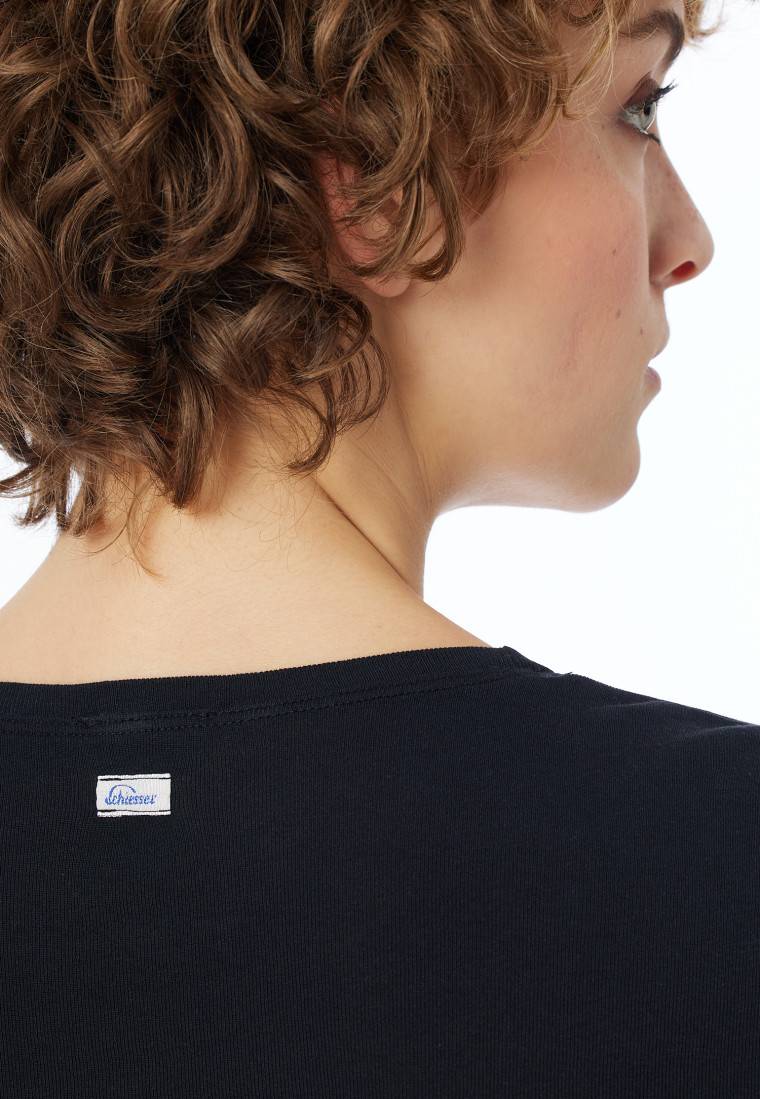 Schiesser Shirt langarm schwarz - Revival Berta Auslauf