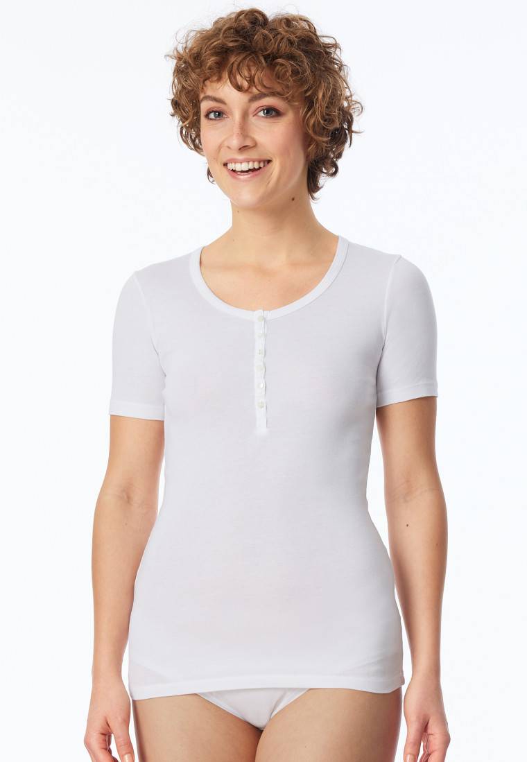 Schiesser Shirt kurzarm weiß - Revival Berta Schlussverkauf