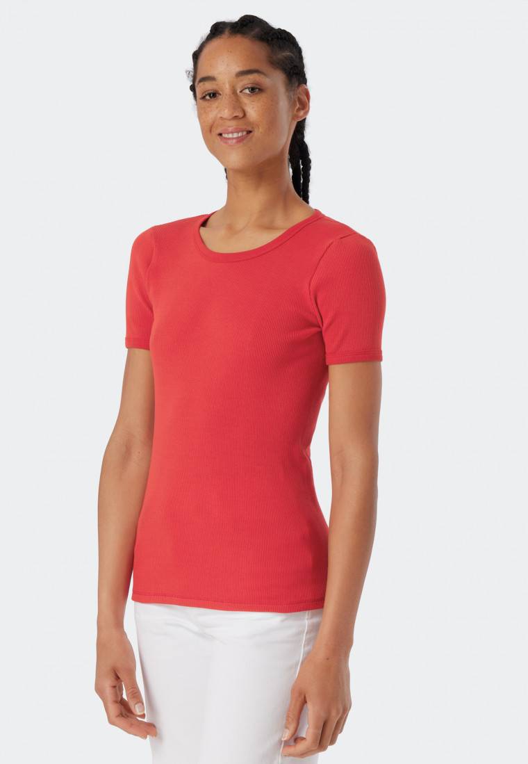 Schiesser Shirt kurzarm rot - Revival Greta Fabrikverkauf