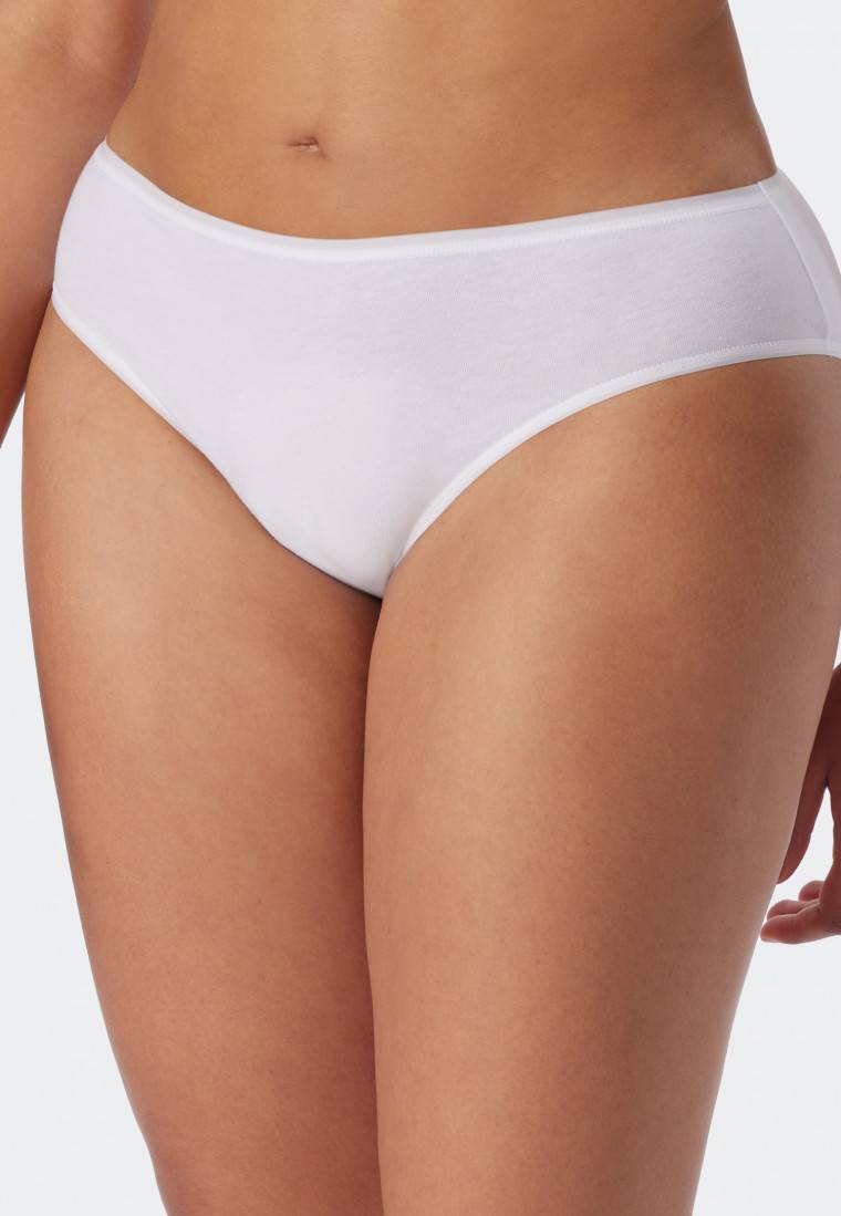 Schiesser Tai-Slips 2er-Pack Organic Cotton weiß - 95/5 Versandkostenfrei