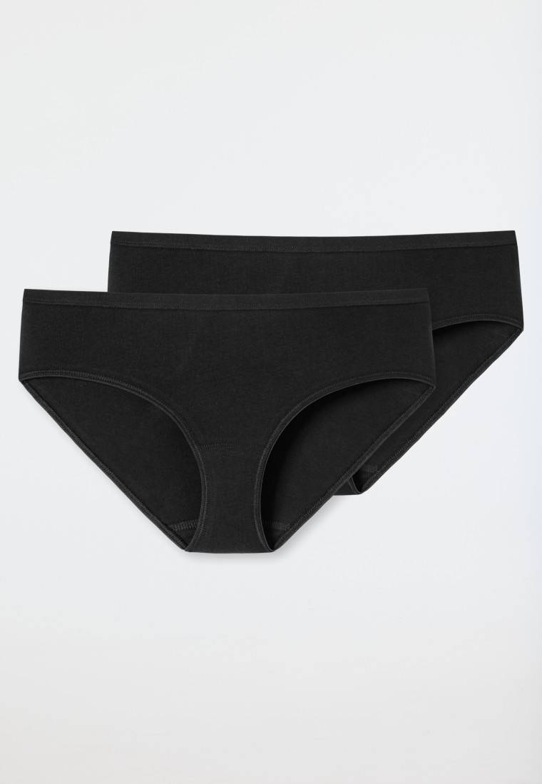 Schiesser Hipster 2er-Pack Organic Cotton schwarz - 95/5 Großer Ausverkauf