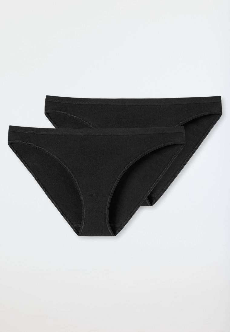 Schiesser Mini 2er-Pack Organic Cotton schwarz - 95/5 Flash Sale