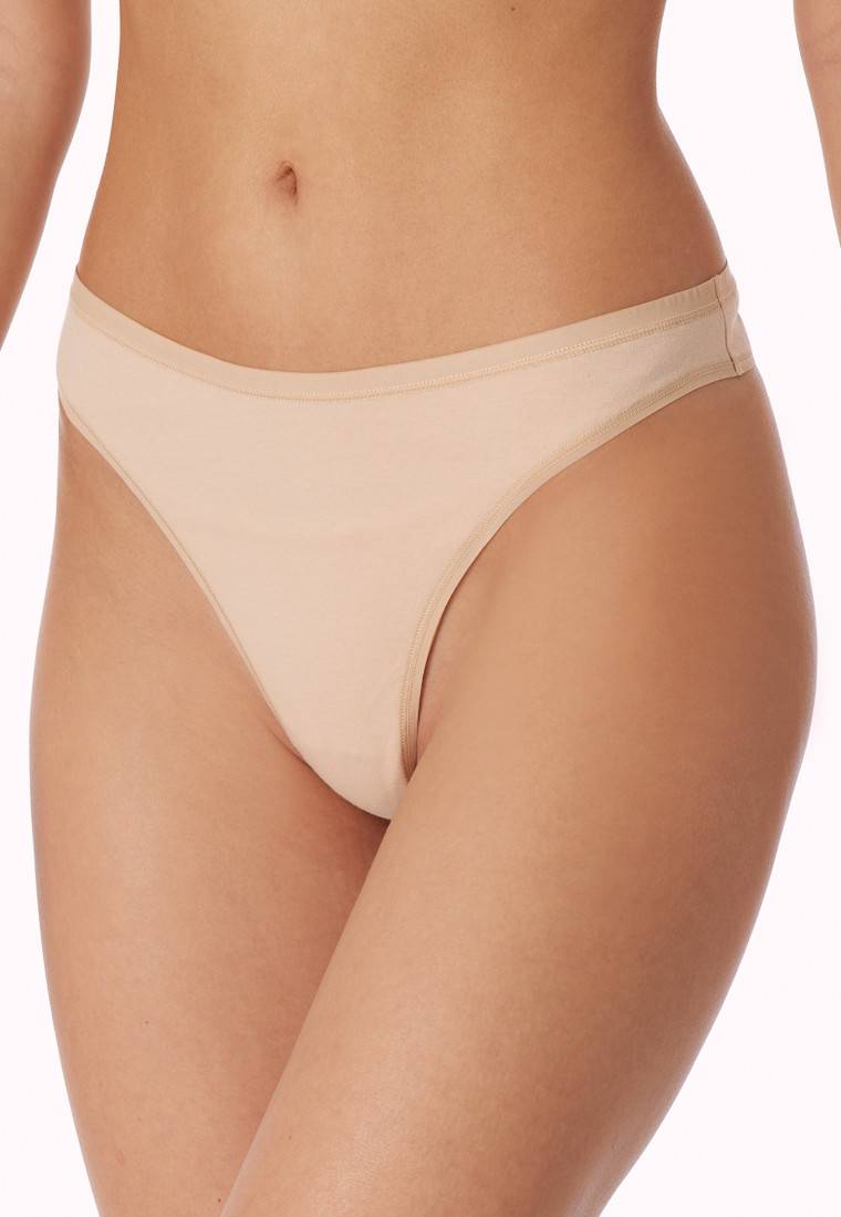 Schiesser String 2er-Pack Organic Cotton sand - 95/5 Exklusivangebot