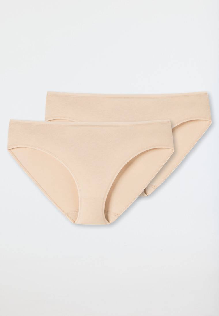 Schiesser Tai-Slip 2er-Pack Organic Cotton sand - 95/5 Preisnachlass