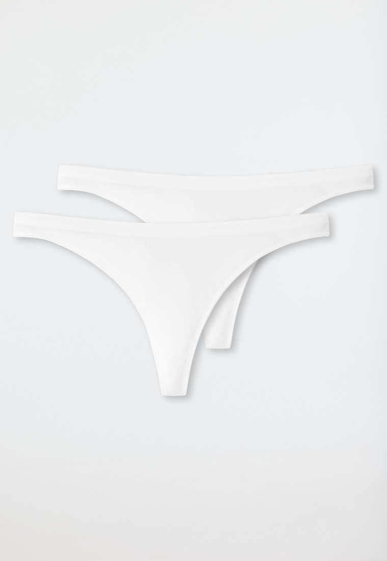 Schiesser String 2er-Pack Organic Cotton weiß - 95/5 Weihnachtsangebot