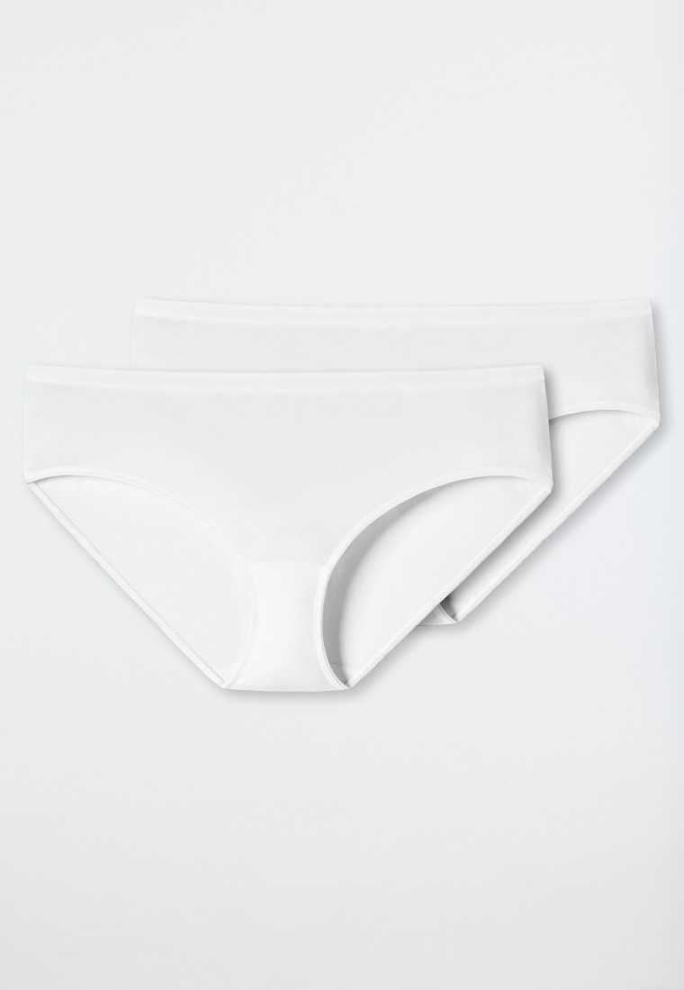 Schiesser Hipster 2er-Pack Organic Cotton weiß - 95/5 Vatertagsangebot