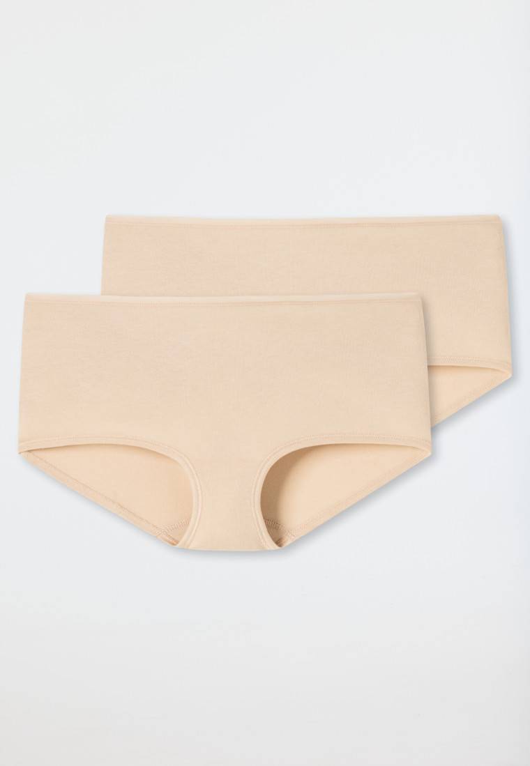 Schiesser Shorts 2er-Pack Organic Cotton sand - 95/5 Jubiläumsangebot