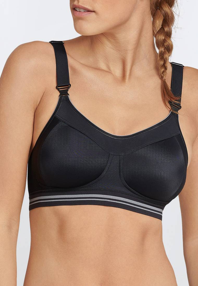 Schiesser Sport-BH Aktiv High Impact schwarz - SCHIESSER Sport Heißer Verkauf