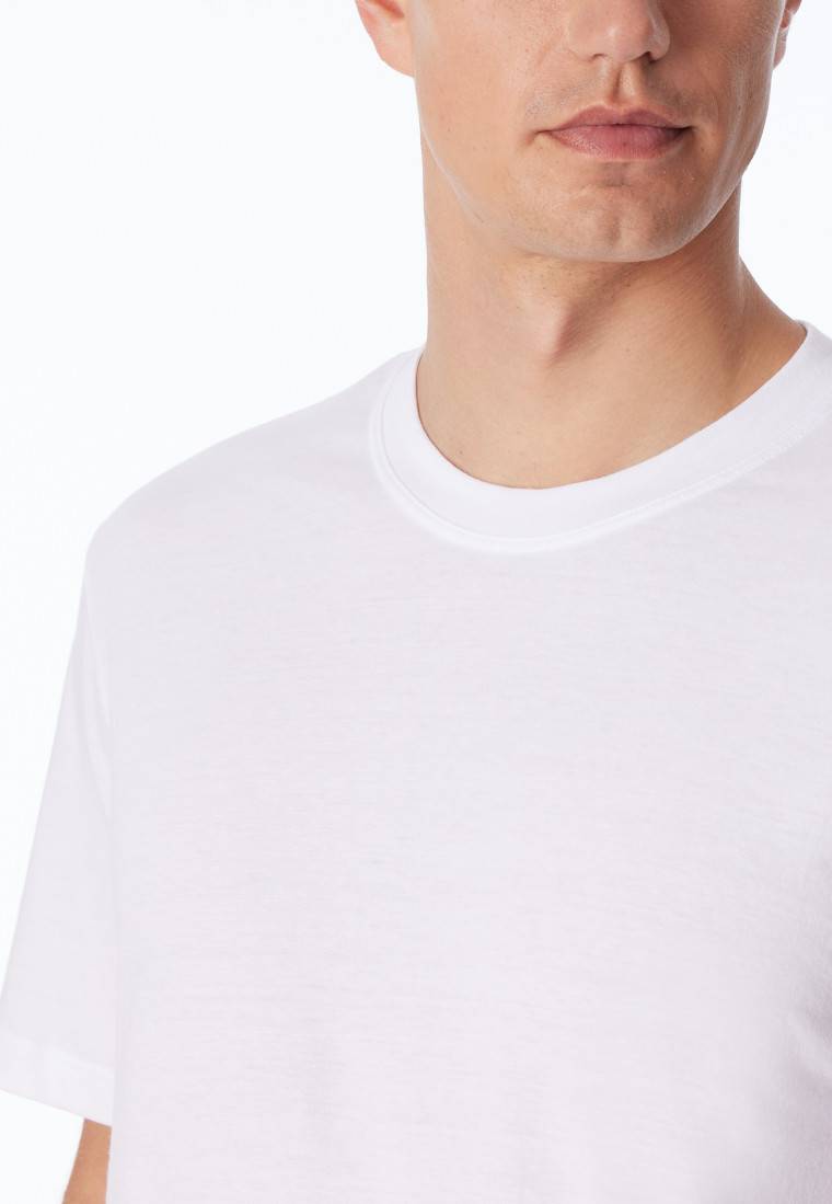 Schiesser Shirt kurzarm Jersey 2er-Pack rundhals weiß - American T-Shirt VIP-Rabatte