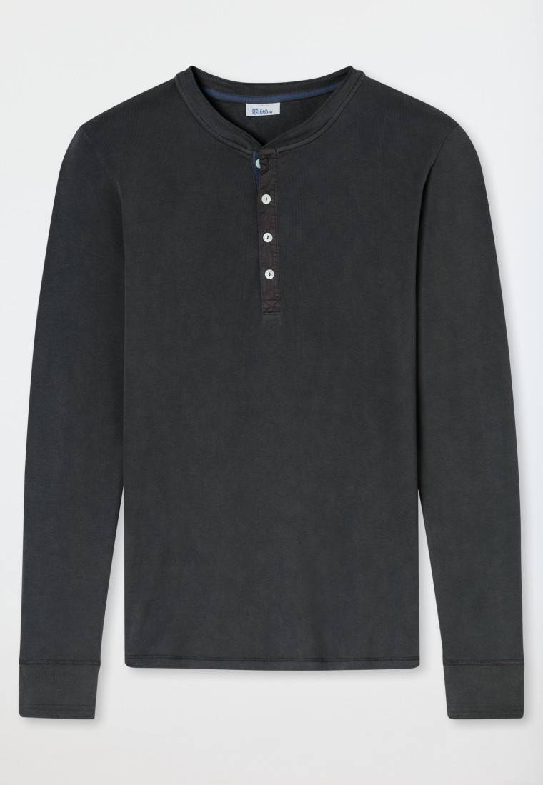 Schiesser Shirt langarm anthrazit - Revival Karl-Heinz Begrenzte Freigabe