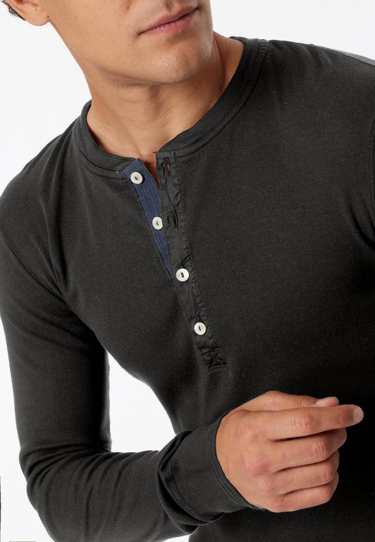 Schiesser Shirt langarm anthrazit - Revival Karl-Heinz Begrenzte Freigabe