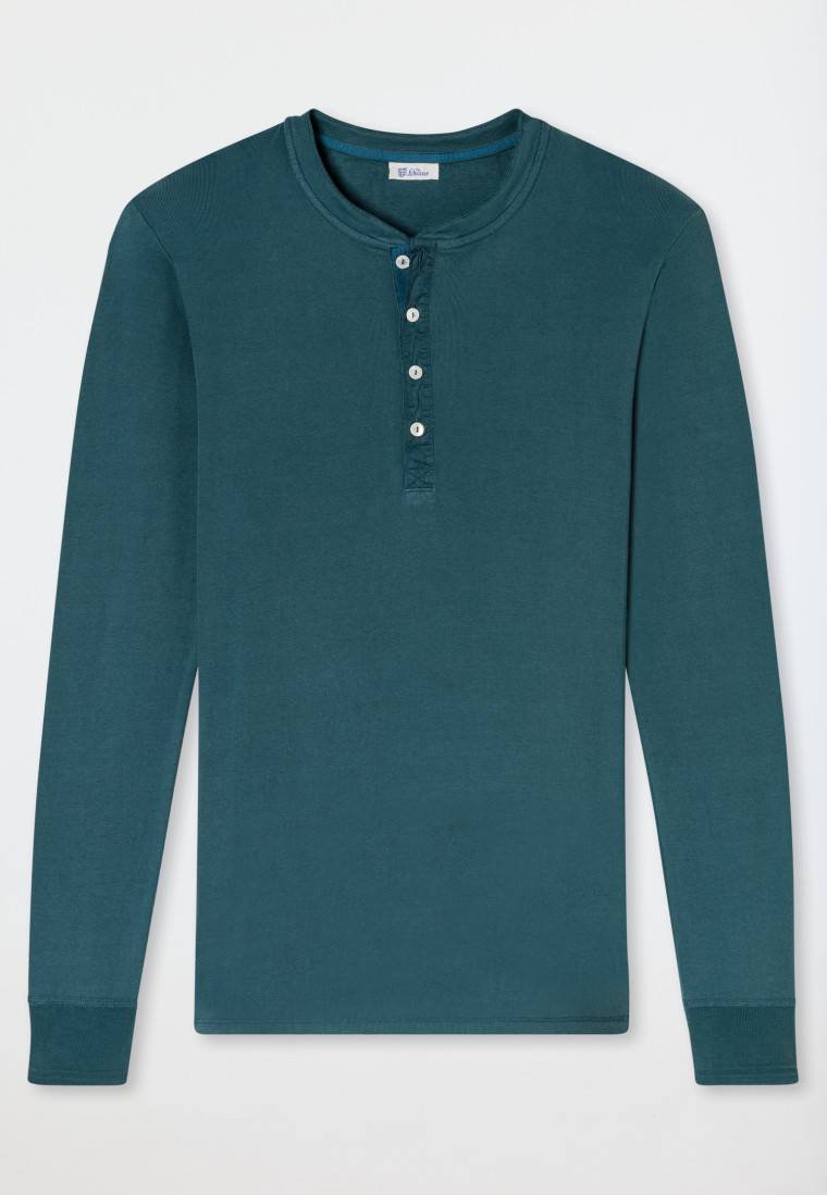 Schiesser Shirt langarm jeansblau - Revival Karl-Heinz Zeitbegrenzte Promotion