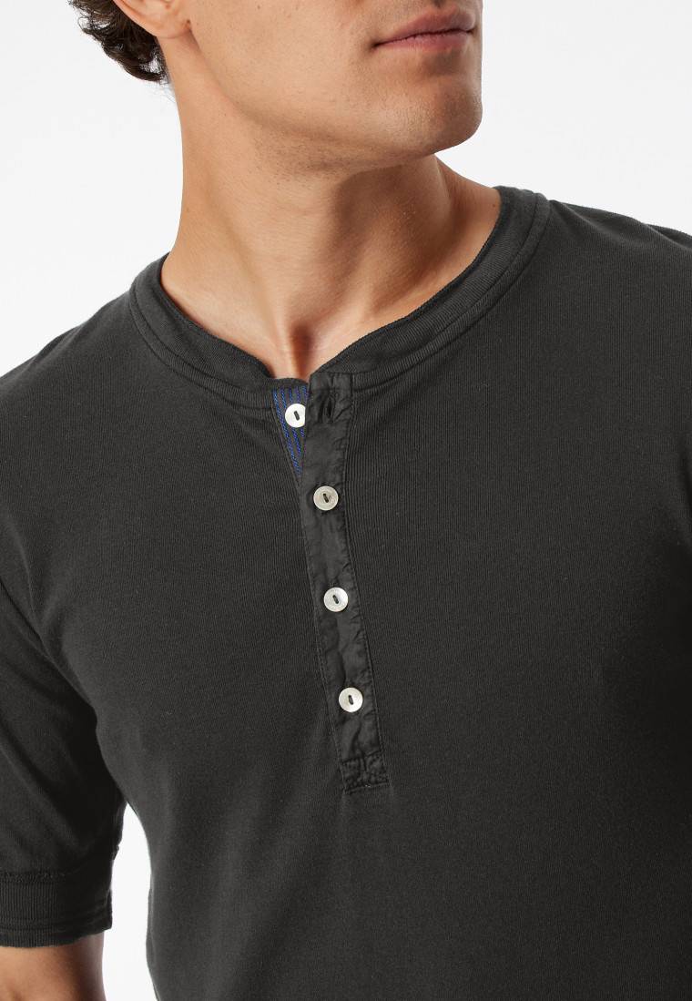 Schiesser Shirt kurzarm anthrazit - Revival Karl-Heinz Nur für heute
