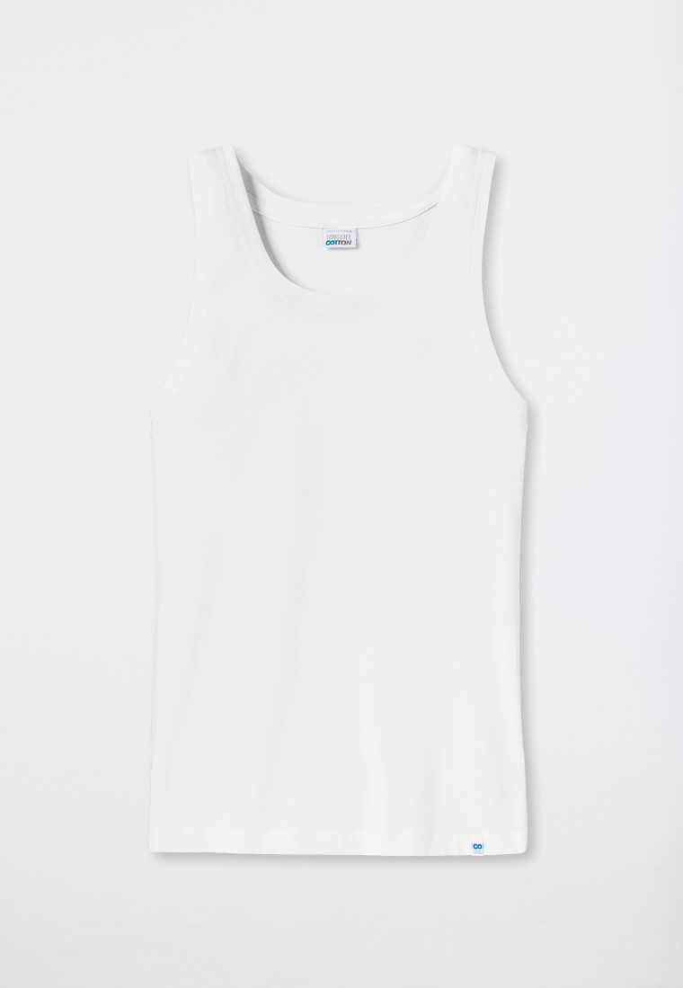 Schiesser Unterhemd weiß - Long Life Cotton Sonderangebot der Fabrik