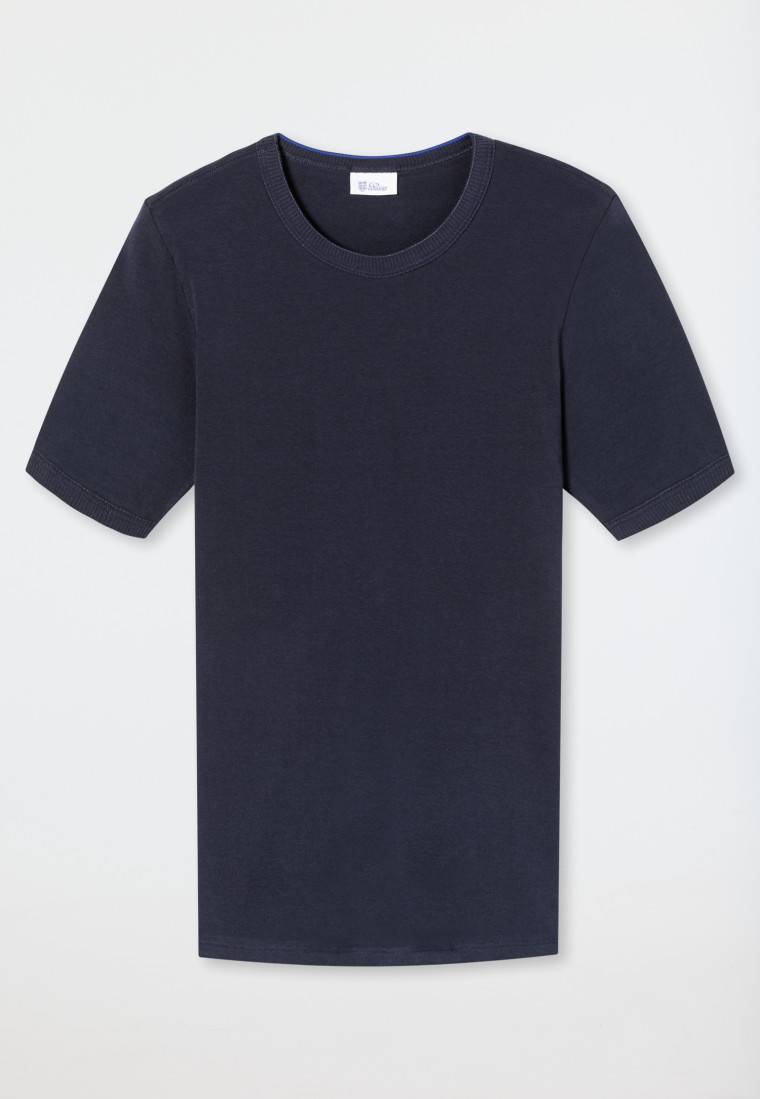 Schiesser Shirt kurzarm dunkelblau - Revival Ludwig Black Friday Preise