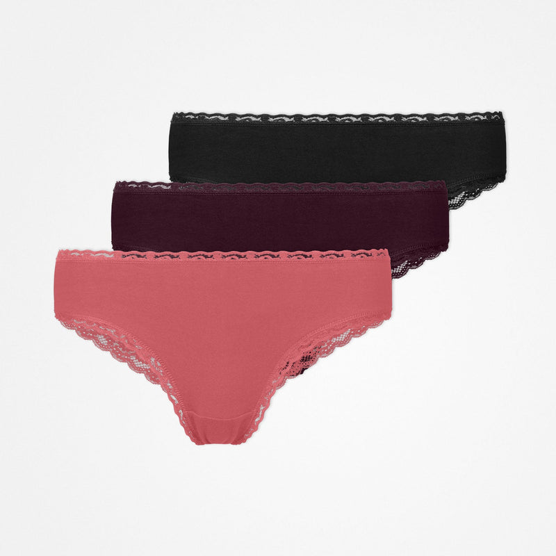 Snocks Brazilian Slips mit Spitze aus Bio-Baumwolle