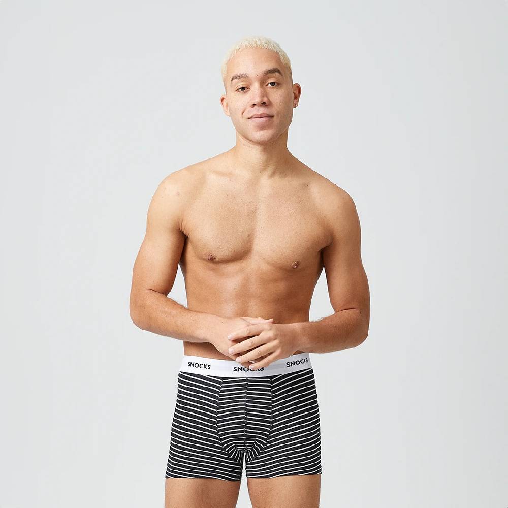 Snocks Boxershorts mit Streifen aus Bio-Baumwolle Letzte 2 Tage