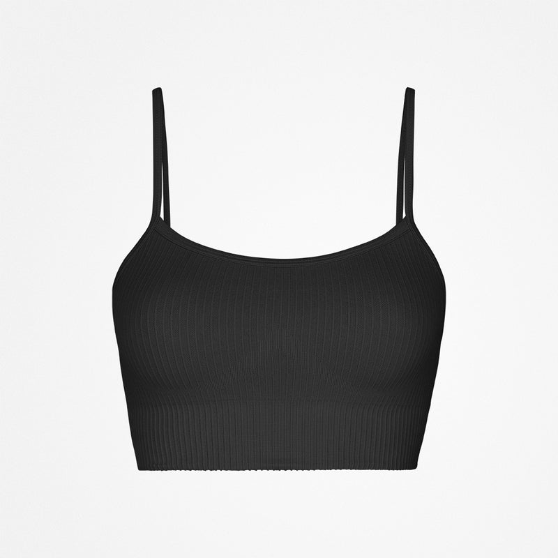 Snocks Gerippter Sport-BH aus recyceltem Polyamid