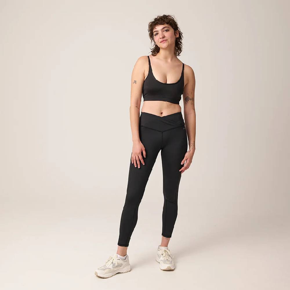 Snocks High Waist Leggings V Cross aus recyceltem Polyester Neueste Mode