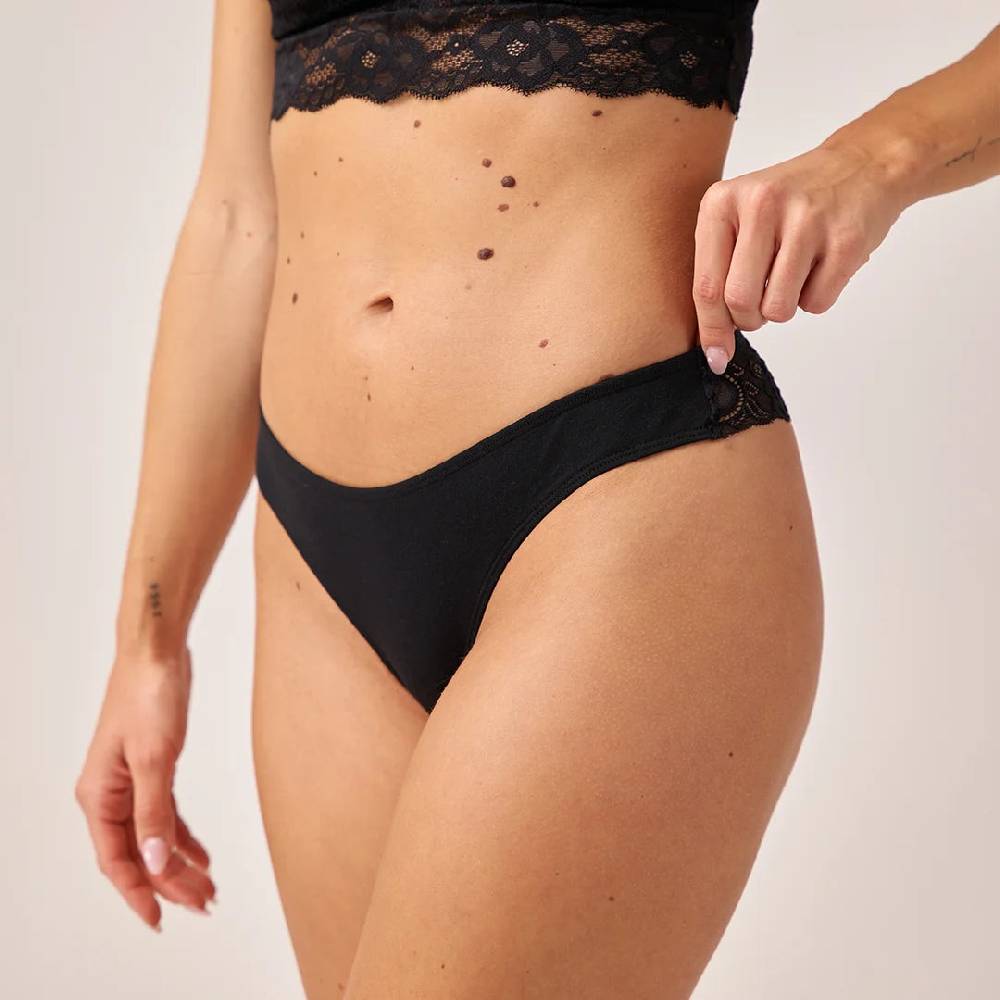 Snocks Tangas mit Spitze aus Bio-Baumwolle Blitzangebot