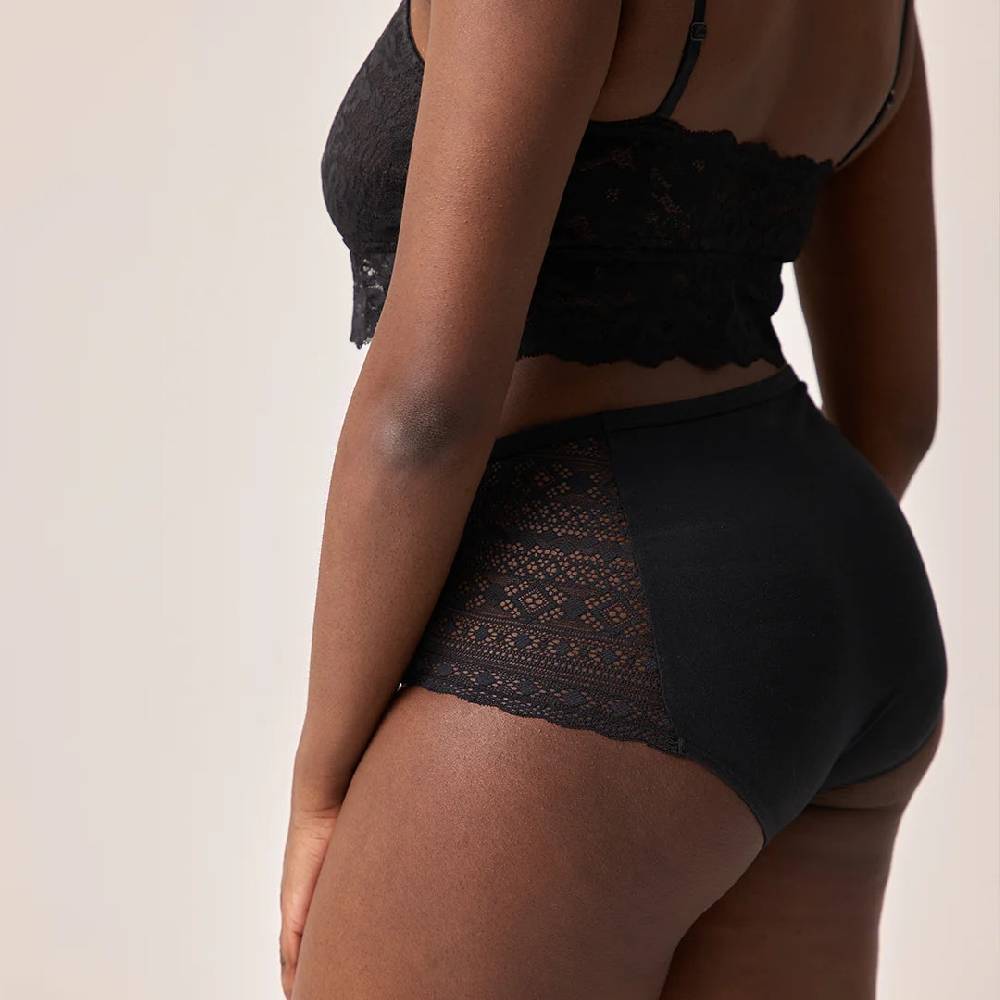 Snocks High Waist Hipster Panties mit Spitze aus Bio-Baumwolle Neuheiten