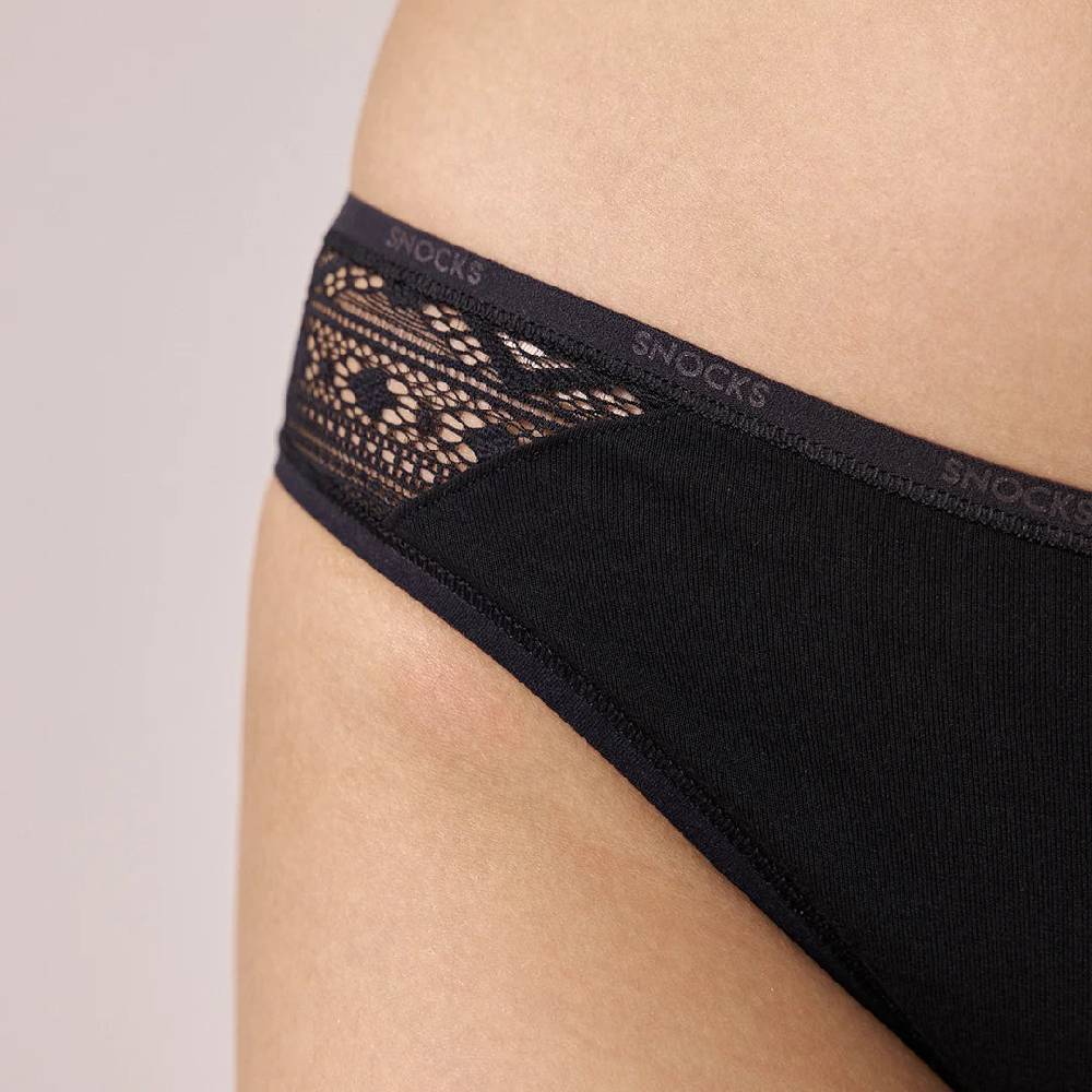 Snocks Damenslips mit Spitze aus Bio-Baumwolle Begrenzt auf 3 Tage