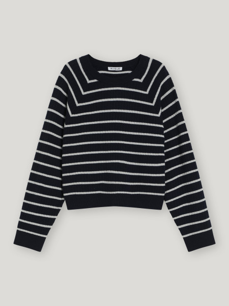 ﻿Sosue Antonia Cropped Stripes Blue