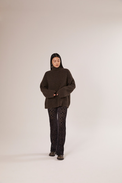 Sosue Bear Turtle Knit Dark Brown Letzte 3 Tage