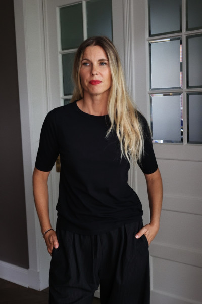 Sosue Half Sleeve Black Clearance-Verkauf