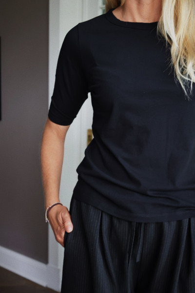 Sosue Half Sleeve Black Clearance-Verkauf