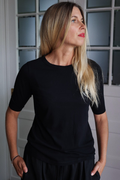 Sosue Half Sleeve Black Clearance-Verkauf