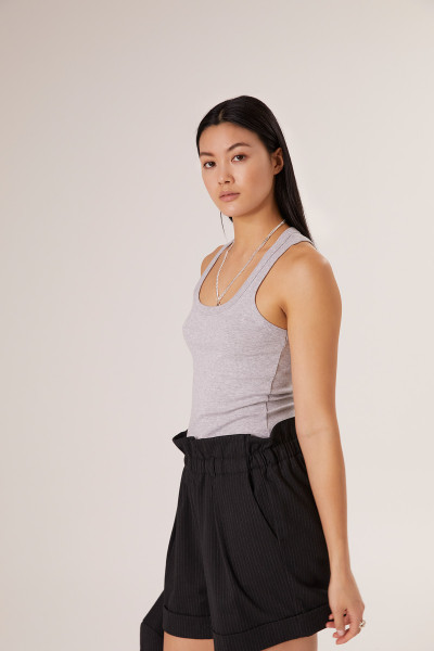 Sosue Tank Top Rip Grey Rabatte dieses Monats
