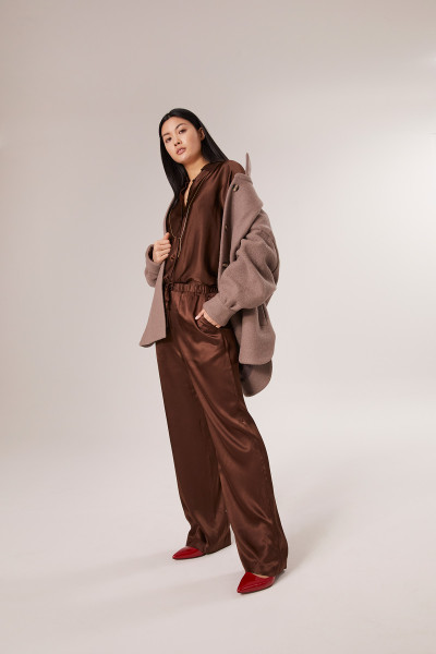 Sosue Coat Antonia Taupe Outlet