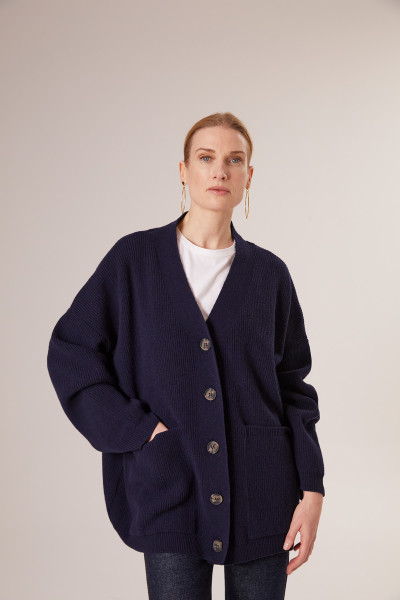 Sosue Rip Cardigan darkblue Angebote