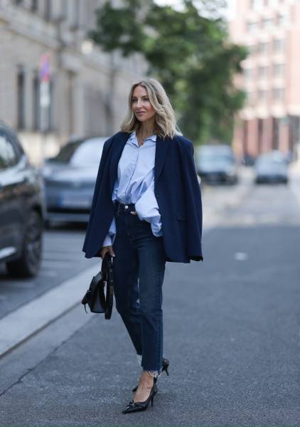Sosue Blazer Karoline Navy Günstiger Verkauf