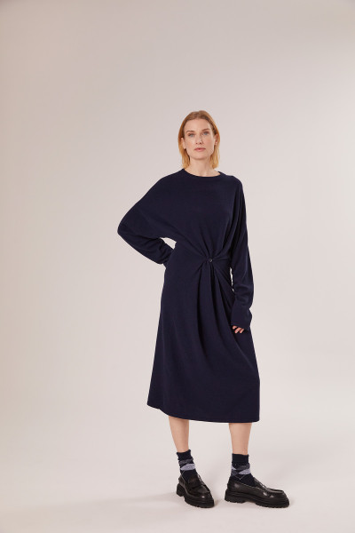 Sosue Wrap Dress Dark Blue Preisnachlass