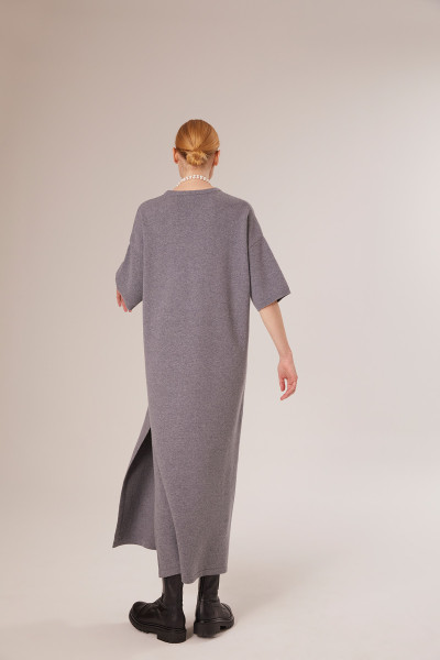 Sosue Short Sleeve Dress Grey Saisonschlussverkauf