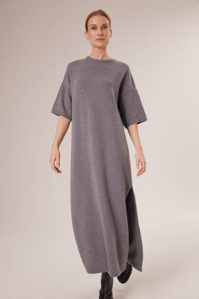 Sosue Short Sleeve Dress Grey Saisonschlussverkauf