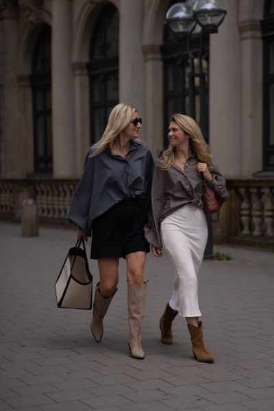 Sosue Skirt Flanell Off White Heißer Verkauf