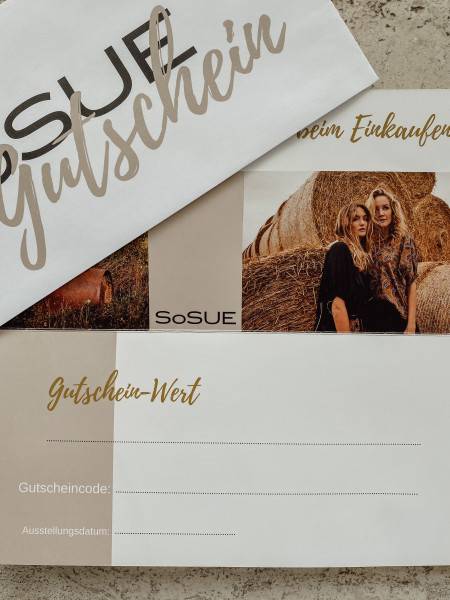Sosue Geschenkgutschein Letzte 2 Tage