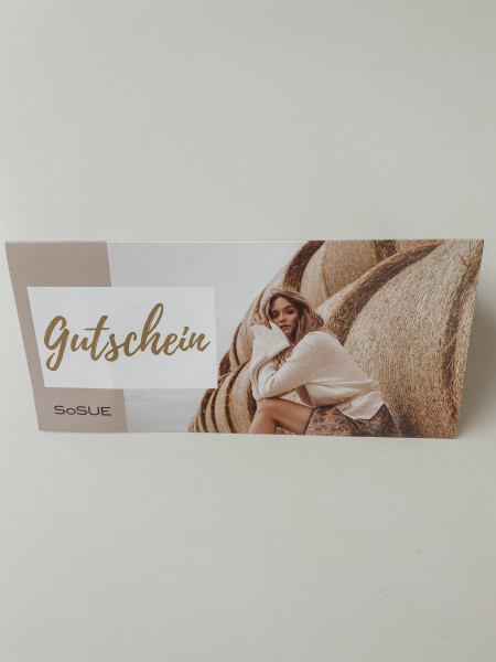 Sosue Geschenkgutschein Letzte 2 Tage