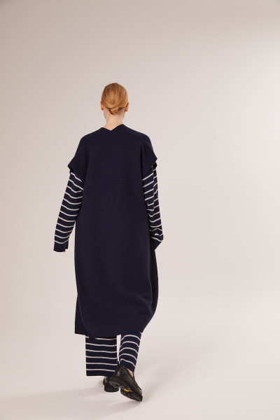Sosue Long Vest Dark Blue Black Friday Preise